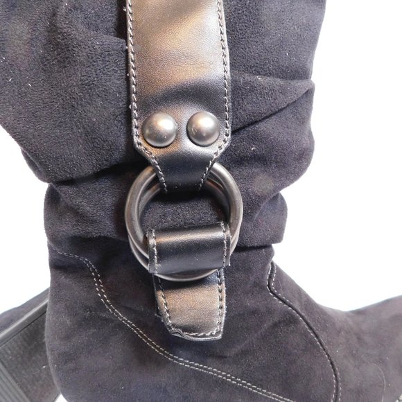 Predictions Black Heeled Boots 11 CL2855 0220 - Picture 6 of 8